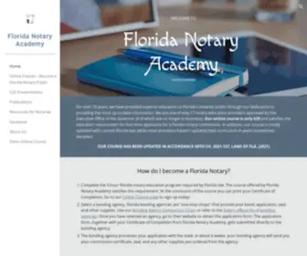Notaryacademy.org(Florida Notary Academy) Screenshot