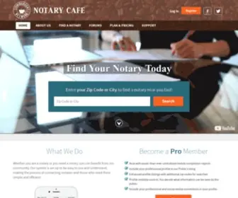 Notarycafe.com(Notary Cafe) Screenshot