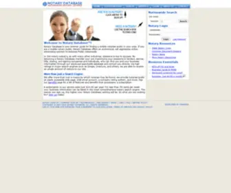 Notarydatabase.com(Notary Database) Screenshot