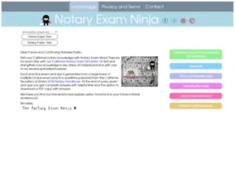 Notaryexam.ninja(Notary Exam Ninja) Screenshot