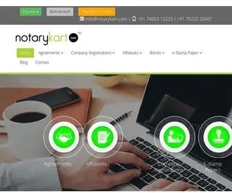 Notarykart.com(Notary Services in Bangalore) Screenshot