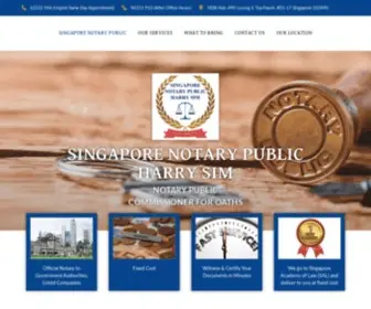 Notarypublic.com.sg(Singapore Notary Public) Screenshot