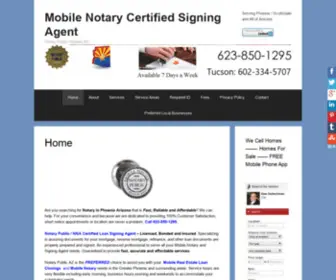 Notarypublicaz.com(Notary Phoenix AZ) Screenshot