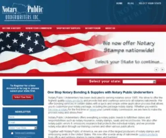 Notarypublicunderwriters.com(Notary Public Underwriters) Screenshot