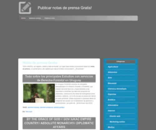 Notas-D-Prensa-Gratis.com(Notas de prensa gratis) Screenshot