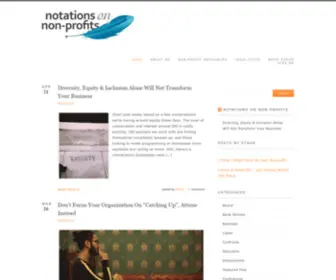 Notationsonnonprofits.com(Notations on Non) Screenshot