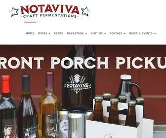 Notaviva.com(Winery Brewery in Northern Virginia near Harpers Ferry) Screenshot