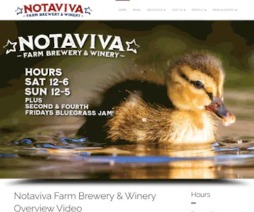 Notavivavineyards.com(Wine Paired With Music. Pour. Listen. Believe. (R)) Screenshot