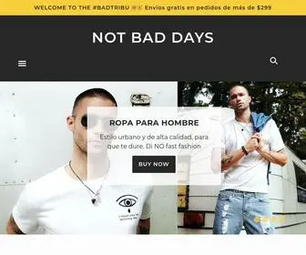 Notbaddays.com.mx(Ropa para hombre) Screenshot