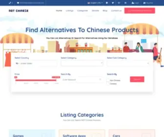 Notchinese.org(Find Alternatives To Chinese Products) Screenshot