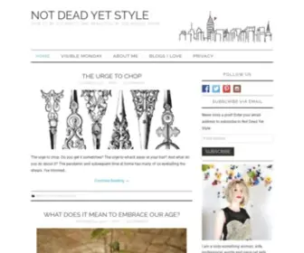 Notdeadyetstyle.com(How to be authentic and beautiful in our middle years) Screenshot