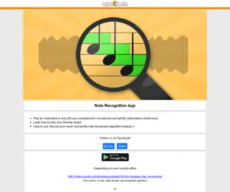 Note-Recognition.com(Noteweb) Screenshot