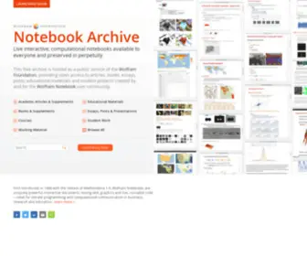 Notebookarchive.org(The Notebook Archive) Screenshot