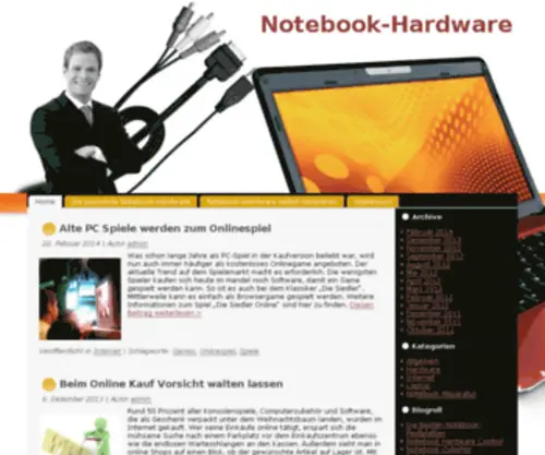 Notebookhardware.at(Notebook-Hardware und alles für Ihr Laptop) Screenshot