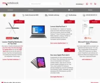 Notebooksandmore.de(Notebook Laptop Tablet Smartphone & Zubehör) Screenshot