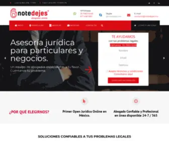 Notedejes.mx(Asesoría jurídica y legal) Screenshot