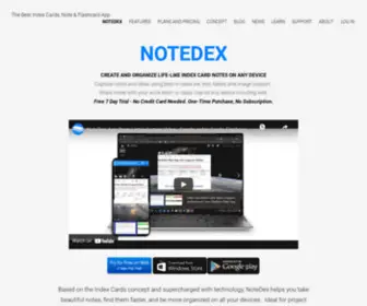 Notedexapp.com(The Best Index Cards) Screenshot