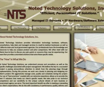 Notedtech.com(ABOUT Noted Technology Solutions) Screenshot