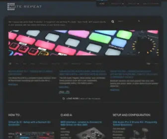 Noterepeat.com(Music Technology videos and articles from the Pros. We're passionate about Audio Production) Screenshot
