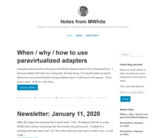 Notesfrommwhite.net(Sharing of ideas and knowledge to empower people through easier and smarter technology use) Screenshot