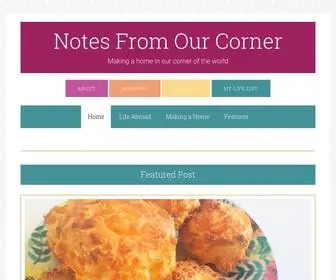 Notesfromourcorner.com(Notes From Our Corner) Screenshot