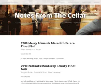 Notesfromthecellar.com(Notes From The Cellar) Screenshot