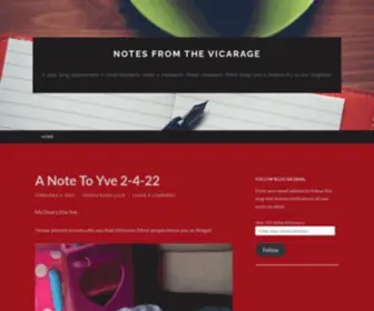 Notesfromthevicarage.com(Notes From the Vicarage) Screenshot