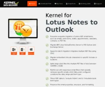 Notestooutlook.net(Lotus notes to outlook conversion) Screenshot