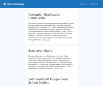 Notesummary.com(Note Summary) Screenshot