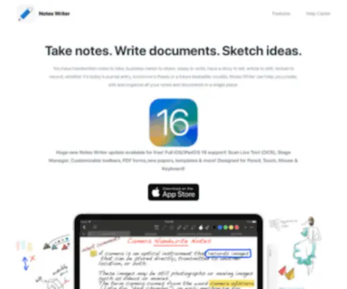 Noteswriter.com(Notes writer) Screenshot