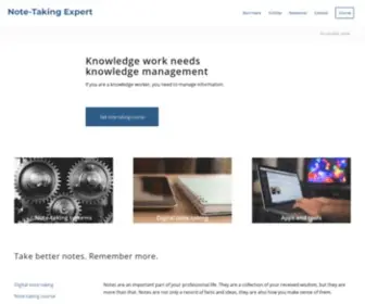 Notetakingexpert.com(Note Taking Expert) Screenshot