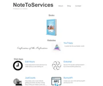 Notetoservices.com(A multipurpose company) Screenshot