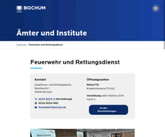 Notfallinfo-Bochum.de(Feuerwehr und Rettungsdienst) Screenshot