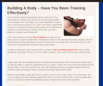 Notfornoobs.com(Building A Body) Screenshot