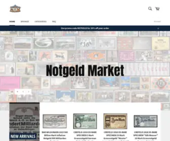 Notgeldmarket.com(Elkader Auction House) Screenshot