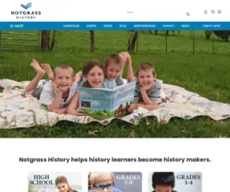 Notgrass.com(Notgrass history’s christian homeschool history curriculum) Screenshot