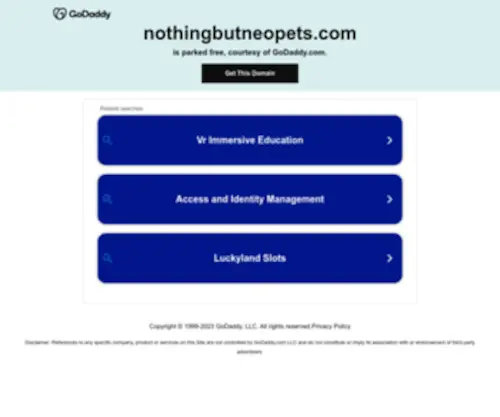 Nothingbutneopets.com(Nothingbutneopets) Screenshot