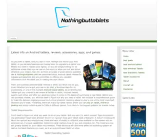 Nothingbuttablets.com(Nothing But Tablets) Screenshot