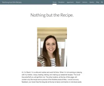 Nothingbuttherecipes.com(Nothing but the Recipe) Screenshot