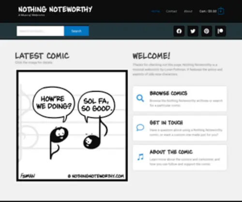 Nothingnoteworthy.com(Nothing Noteworthy) Screenshot