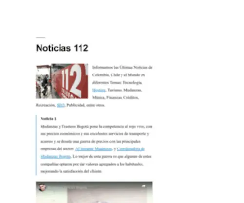 Noticias112.com(ᐅ) Screenshot