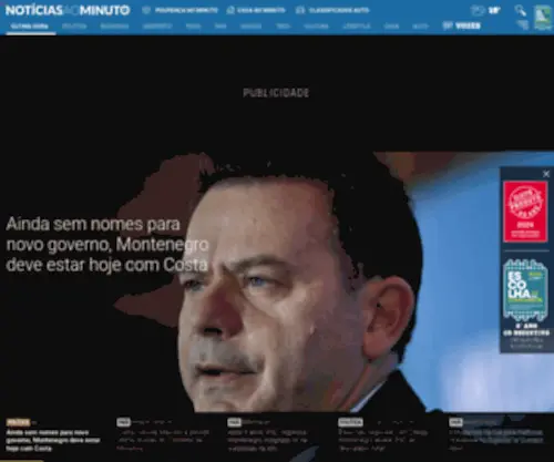 Noticiasaominuto.com(Notícias Última Hora) Screenshot