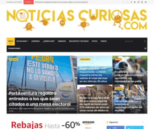 Noticiascuriosas.com(Noticias Curiosas) Screenshot