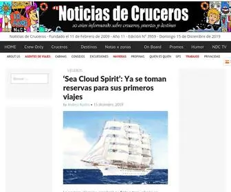 Noticiasdecruceros.com(Noticias de Cruceros) Screenshot