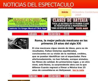 Noticiasdelespectaculo.com(NOTICIAS DEL ESPECTACULO) Screenshot
