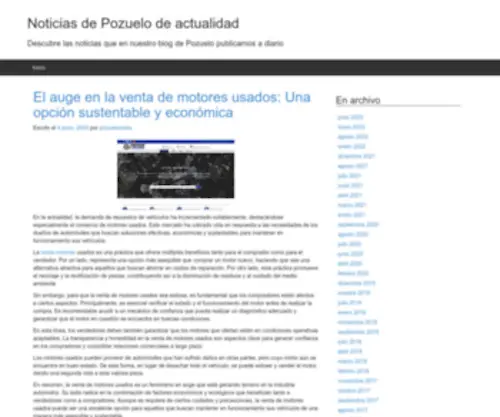 Noticiasdepozuelo.com(Descubre las noticias que en nuestro blog de Pozuelo publicamos a diario) Screenshot