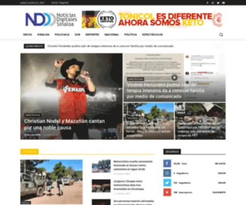 Noticiasdigitalessinaloa.mx(Noticias Digitales Sinaloa) Screenshot