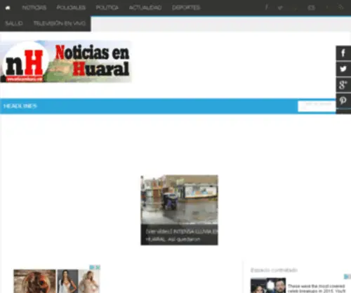 Noticiasenhuaral.com(Noticiasenhuaral) Screenshot