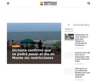 Noticiasmontehermoso.com.ar(Noticias Monte Hermoso) Screenshot