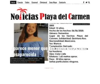 Noticiasplayadelcarmen.com(Noticias en Playa del Carmen) Screenshot